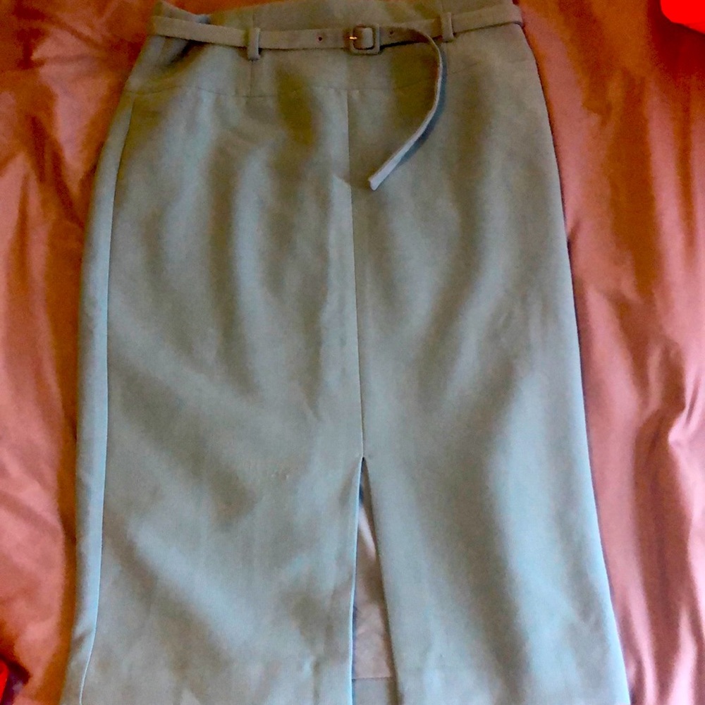 Calf length pencil skirt